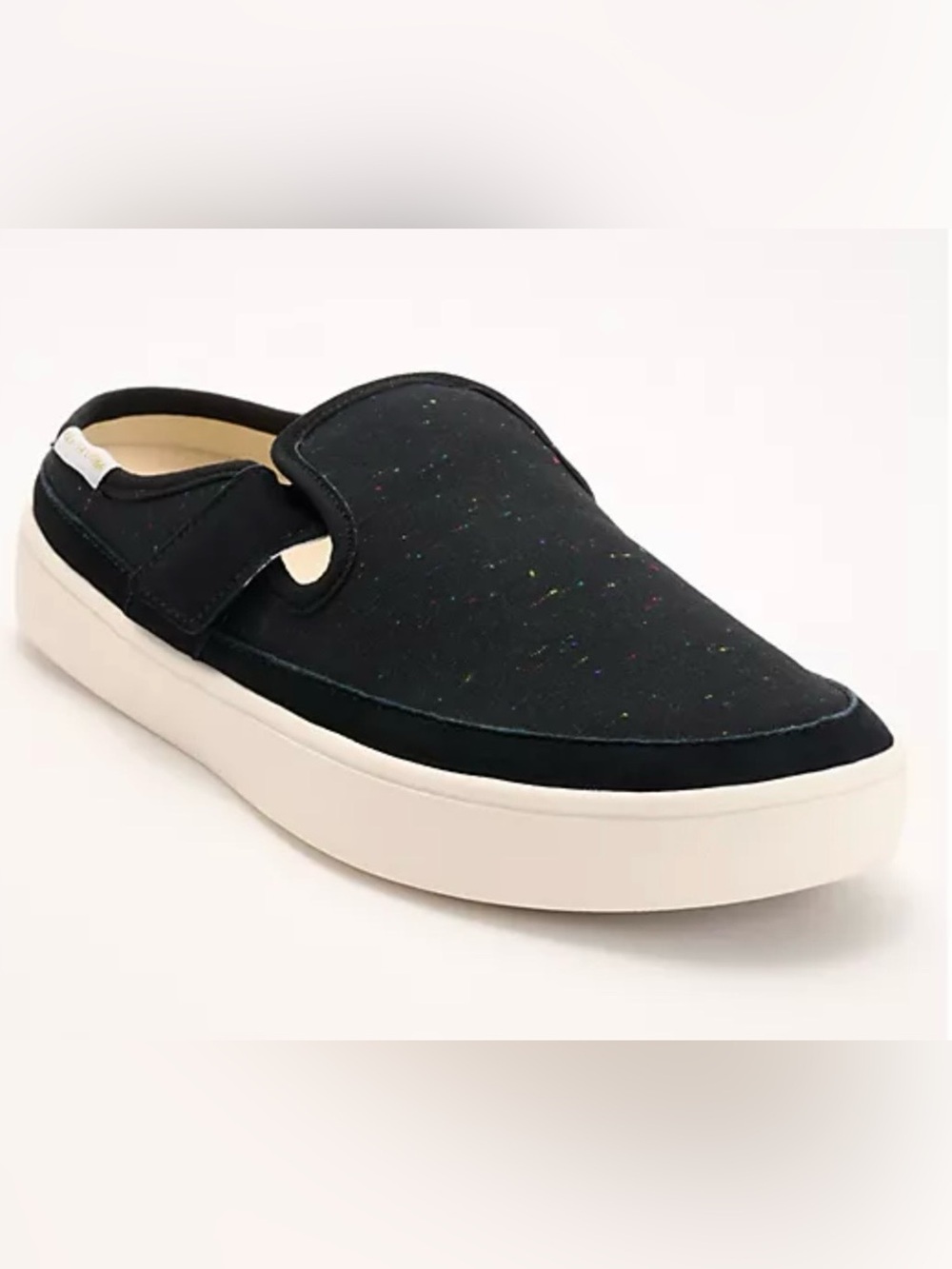 REVITALIGN Black Slip-On Loafer with White Platform Sole Size 11D
